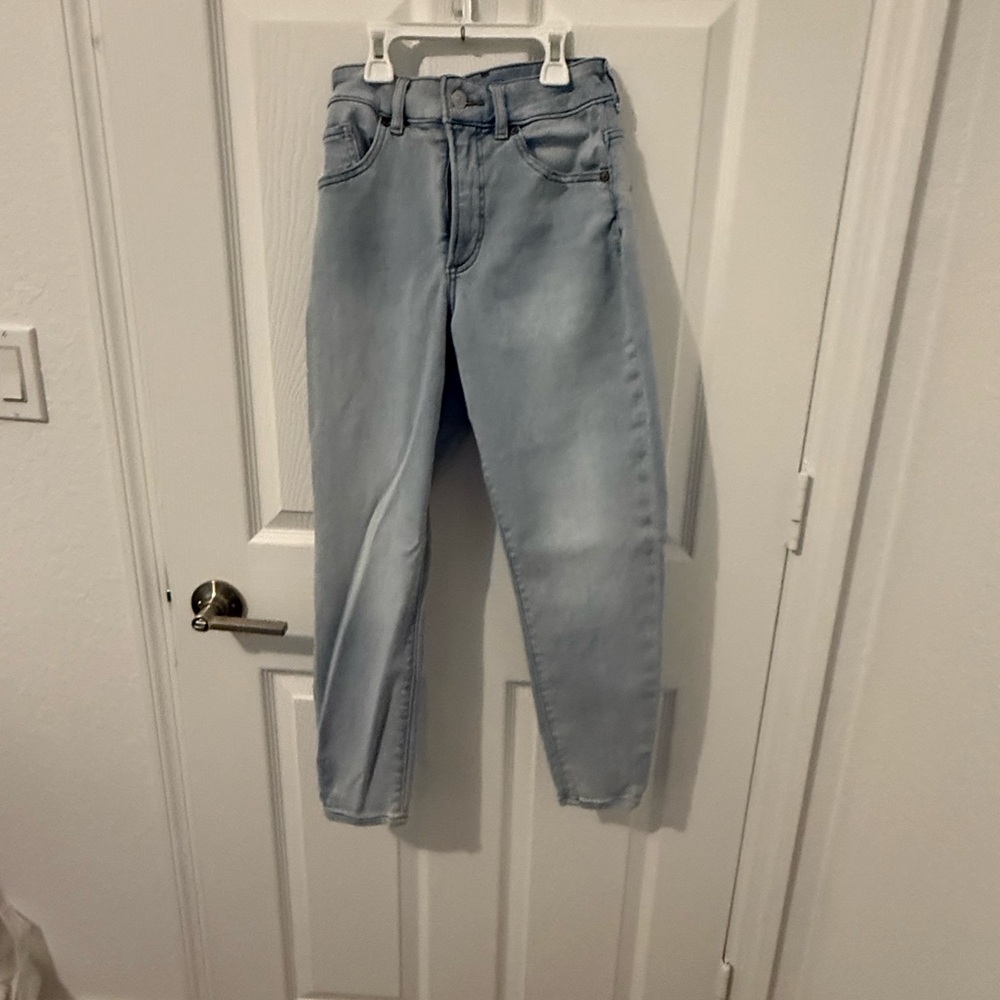 Express Blue Ankle Cropped Jeans Casual